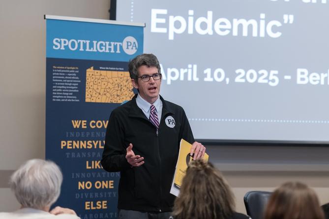 Spotlight PA hosted a "How the opioid addiction crisis affects PA’s families" forum on Thursday, April 10, 2205 at Berks Community Health Center in Reading, Pa. Spotlight PA hosted a "How the opioid addiction crisis affects PA’s families" forum on Thursday, April 10, 2205 at Berks Community Health Center in Reading, Pa.