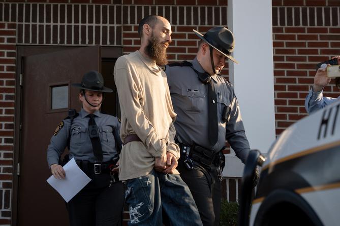 Cody Balmer is escorted from court after his preliminary arraignment on Monday, April 14, 2025, in Harrisburg, Pa. Cody Balmer is escorted from court after his preliminary arraignment on Monday, April 14, 2025, in Harrisburg, Pa.