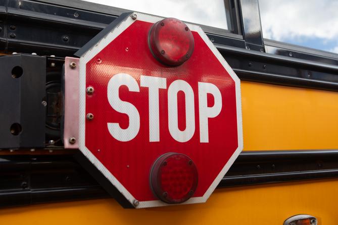 A school bus during a 2024 Pennsylvania state government news conference. A school bus during a 2024 Pennsylvania state government news conference.