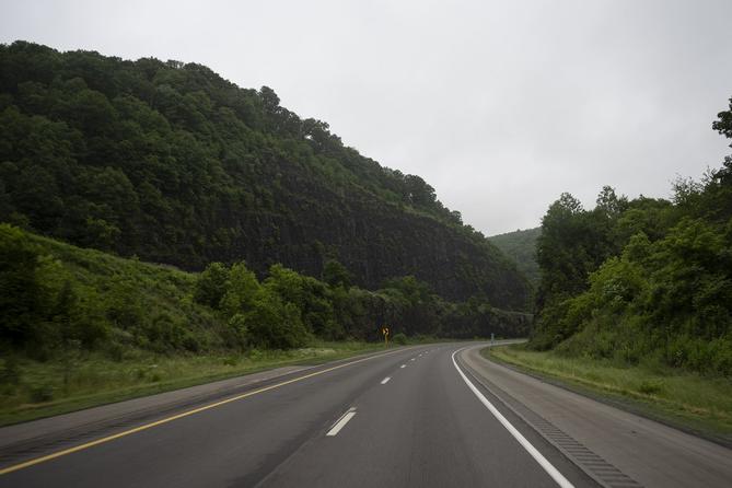 A photo of a highway in Pennsylvania.