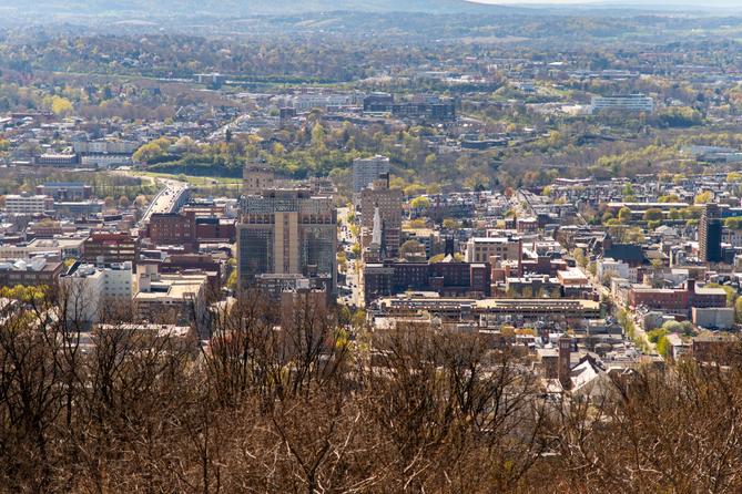 A view of the city of Reading, Pennsylvania. A view of the city of Reading, Pennsylvania.