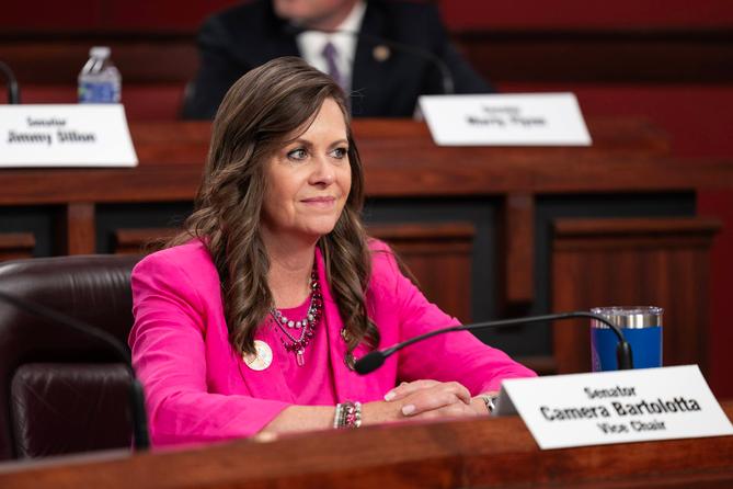 State Sen. Camera Bartolotta (R., Washington) in a committee hearing.