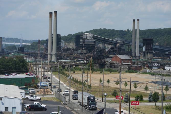 The Clairton Coke Works, a U.S. Steel coking plant, is seen Monday, Aug 11, 2025, in Clairton, PA. The Clairton Coke Works, a U.S. Steel coking plant, is seen Monday, Aug 11, 2025, in Clairton, PA.
