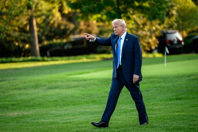 President Donald Trump on the South Lawn of the White House on Sept. 22, 2025. President Donald Trump on the South Lawn of the White House on Sept. 22, 2025.