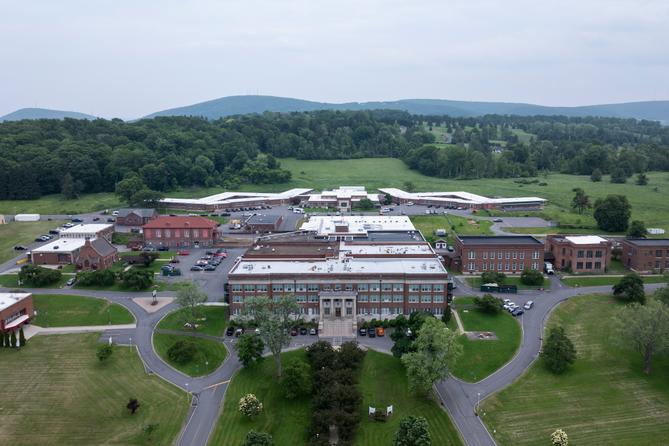 The exterior of Clarks Summit State Hospital, one of six state psychiatric hospitals in Pennsylvania. The exterior of Clarks Summit State Hospital, one of six state psychiatric hospitals in Pennsylvania.