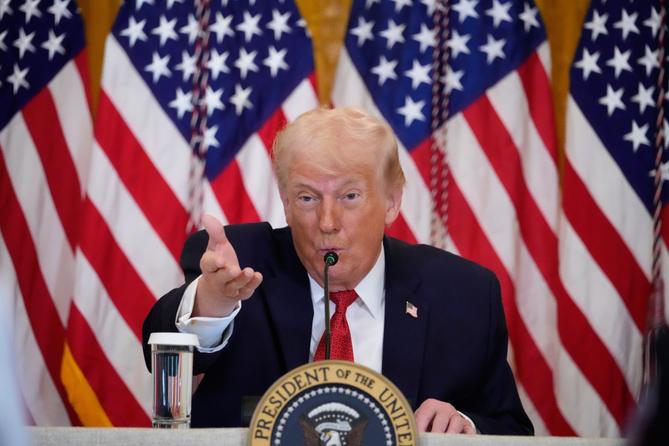 President Donald Trump speaks during an event to promote investment in rural health care in the East Room of the White House, President Donald Trump speaks during an event to promote investment in rural health care in the East Room of the White House,