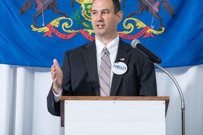 Democratic candidate for auditor general Mark Pinsley Democratic candidate for auditor general Mark Pinsley