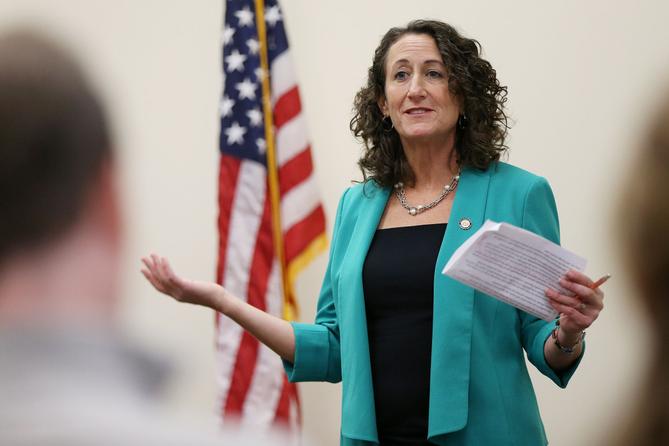 Kathy Boockvar has led the Department of State since 2019, and oversaw a tense and difficult presidential election in a battleground state last year. Kathy Boockvar has led the Department of State since 2019, and oversaw a tense and difficult presidential election in a battleground state last year.