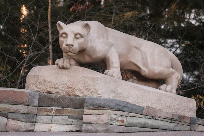 The Nittany Lion statute on Penn State's University Park campus in State College, Pennsylvania. The Nittany Lion statute on Penn State's University Park campus in State College, Pennsylvania.