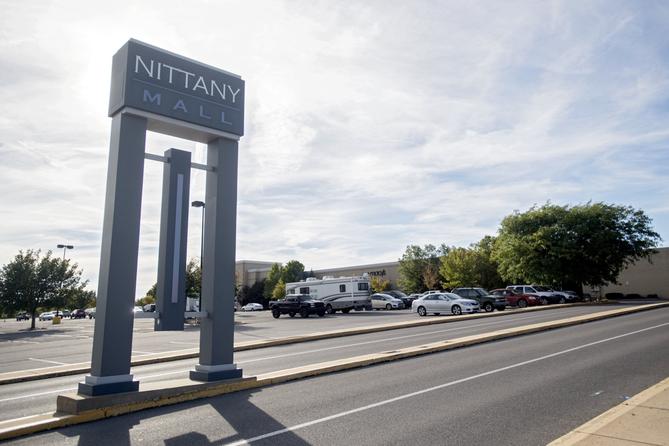 The Nittany Mall sign, located in College Township, Centre County. The Nittany Mall sign, located in College Township, Centre County.
