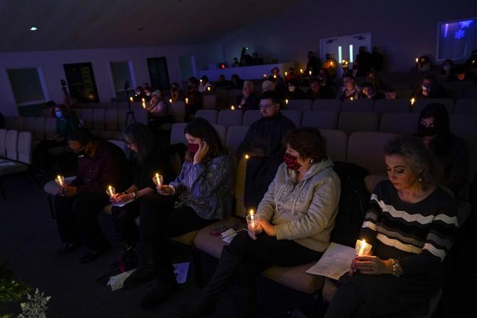 Attendees participate in a vigil for Christian Hall at Pleasant Valley Assembly of God in Brodheadsville. Hall was killed one year ago by Pennsylvania State Police. Attendees participate in a vigil for Christian Hall at Pleasant Valley Assembly of God in Brodheadsville. Hall was killed one year ago by Pennsylvania State Police.
