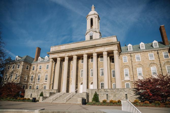 Exterior photo of Old Main on Penn State’s University Park campus. Exterior photo of Old Main on Penn State’s University Park campus.
