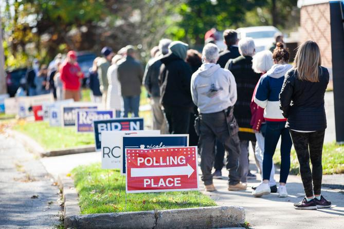 Voting takes place in Camp Hill Pennsylvanias’s 3rd precinct. November 3, 2020. Voting takes place in Camp Hill Pennsylvanias’s 3rd precinct. November 3, 2020.