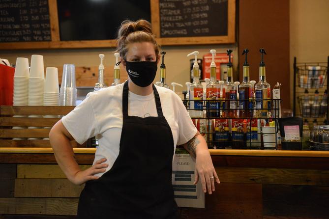 Kristy Hagan, owner of Flood City Cafe in downtown Johnstown, photographed at her restaurant on Nov. 11, 2020. She received a portion of the city's CARES Act funding to help keep her business going during the coronavirus pandemic. Kristy Hagan, owner of Flood City Cafe in downtown Johnstown, photographed at her restaurant on Nov. 11, 2020. She received a portion of the city's CARES Act funding to help keep her business going during the coronavirus pandemic.