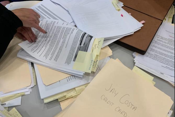 A file photo of campaign finance records A file photo of campaign finance records