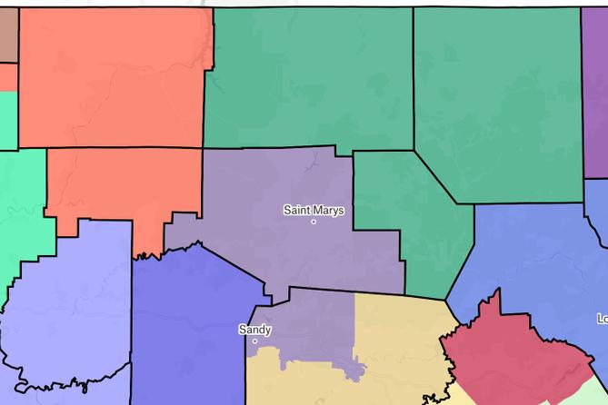 The Princeton Gerrymandering Project gave the map an A grade for avoiding county splits when possible. The Princeton Gerrymandering Project gave the map an A grade for avoiding county splits when possible.