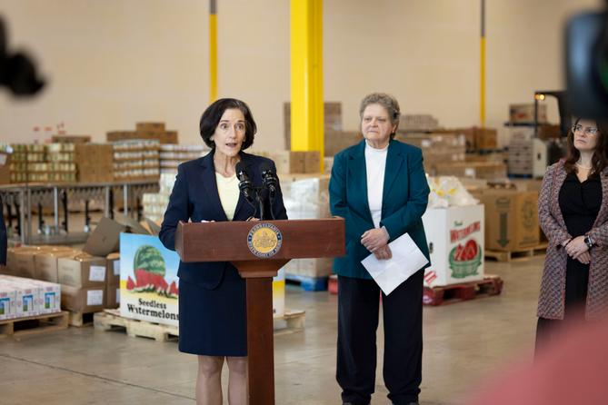 Acting Department of Human Services Secretary Val Arkoosh is urging Pennsylvanians to donate to food pantries. Acting Department of Human Services Secretary Val Arkoosh is urging Pennsylvanians to donate to food pantries.
