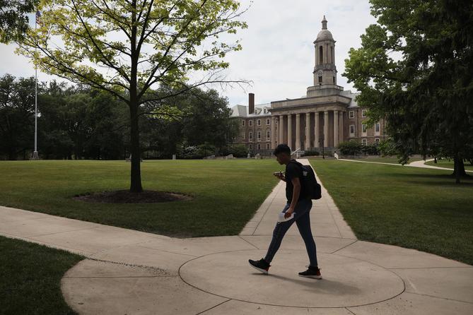 Penn State, which plans to hold in-person classes for the fall semester, is requiring all students to sign a waiver freeing the university of any responsibility should they contract COVID-19 while on campus. Penn State, which plans to hold in-person classes for the fall semester, is requiring all students to sign a waiver freeing the university of any responsibility should they contract COVID-19 while on campus.