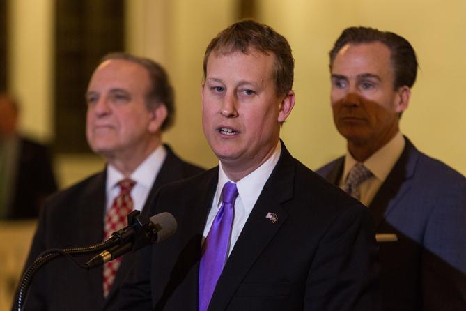 State Sen. Ryan Aument wants to lower the tax to 6.99% by 2024 and then to 5.99% by 2025 if certain benchmarks are reached. State Sen. Ryan Aument wants to lower the tax to 6.99% by 2024 and then to 5.99% by 2025 if certain benchmarks are reached.