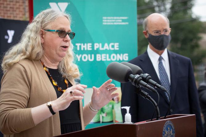 Early on in the pandemic, Pennsylvania Health Secretary Rachel Levine cited a decades-old law as a reason for withholding the number of COVID-19 tests the state was conducting and the number of cases in nursing homes. She later reversed course. Early on in the pandemic, Pennsylvania Health Secretary Rachel Levine cited a decades-old law as a reason for withholding the number of COVID-19 tests the state was conducting and the number of cases in nursing homes. She later reversed course.