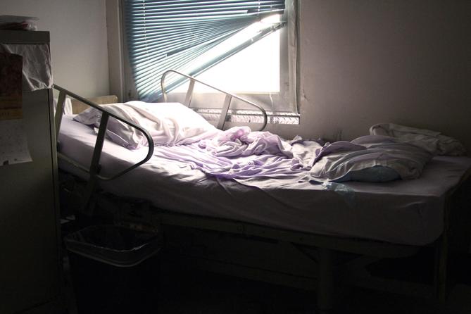 A bed at State Correctional Institution at Laurel Highlands in November 2019. Four inmates at the Laurel Highlands facility in Somerset are currently in the hospital, and the facility reported its first death of the pandemic last week. A bed at State Correctional Institution at Laurel Highlands in November 2019. Four inmates at the Laurel Highlands facility in Somerset are currently in the hospital, and the facility reported its first death of the pandemic last week.