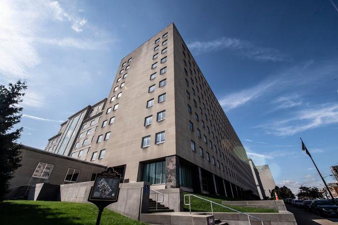 The Department of Human Services building in Harrisburg, Pennsylvania. The Department of Human Services building in Harrisburg, Pennsylvania.