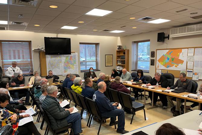 People attend a March 27 meeting of the DuBois City Council. People attend a March 27 meeting of the DuBois City Council.
