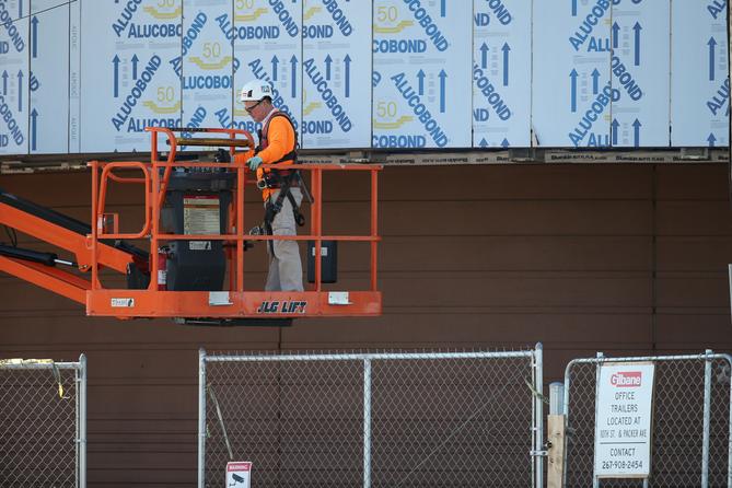 Construction work continues at the future site Live! Hotel and Casino Philadelphia in Philadelphia, PA on April 6, 2020. Construction work continues at the future site Live! Hotel and Casino Philadelphia in Philadelphia, PA on April 6, 2020.