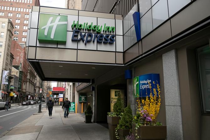 The Holiday Inn Express in Center City Philadelphia will be turned into a coronavirus quarantine site for homeless people. The Holiday Inn Express in Center City Philadelphia will be turned into a coronavirus quarantine site for homeless people.
