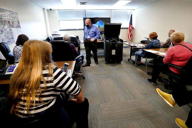 Bob Morgan said his version of onboarding was his boss handing him a copy of the ballot for the upcoming election and saying, “Proof this.” Bob Morgan said his version of onboarding was his boss handing him a copy of the ballot for the upcoming election and saying, “Proof this.”