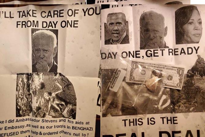 Residents outside Erie found intimidating fliers on their properties in October, said Jim Wertz, chair of the Erie County Democratic Party. Residents outside Erie found intimidating fliers on their properties in October, said Jim Wertz, chair of the Erie County Democratic Party.