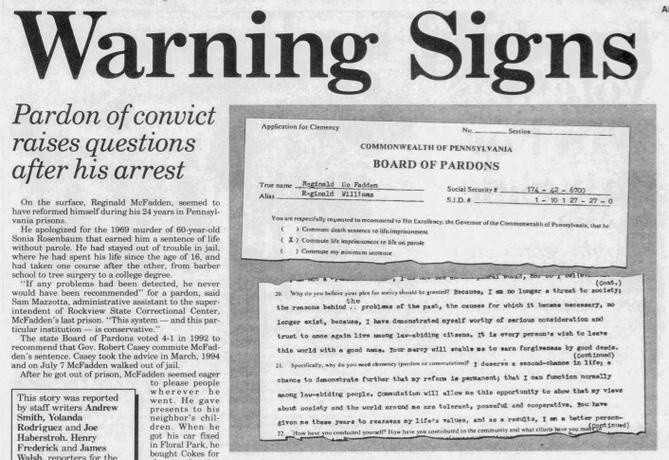 News clipping from Newsday, Oct. 17, 1994. News clipping from Newsday, Oct. 17, 1994.