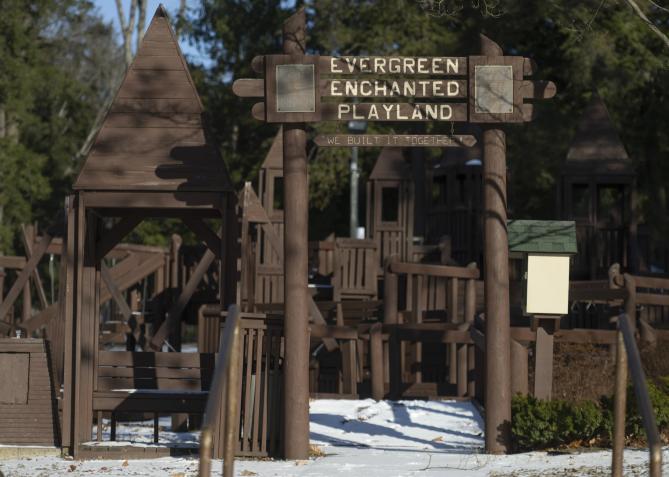 A brown playground A brown playground